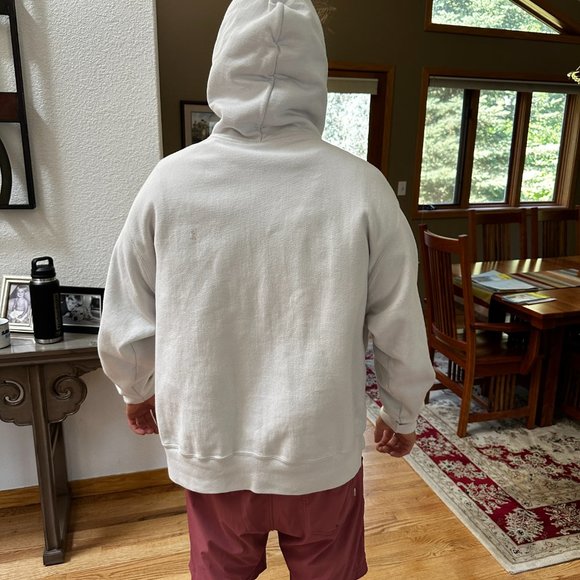 Champion White Hoodie - Reverse Weave Hoodie, C Logo - Picture 3 of 3